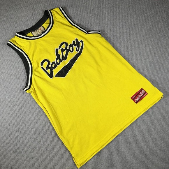 The Unbranded Brand Other - Bad Boy‎ Basketball Jersey Yellow Biggie Smalls #72 Athletic Mens Size Small